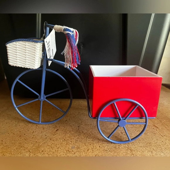 NWT Patriotic Tricycle Figural Red White & Blue Bike - Picture 1 of 4